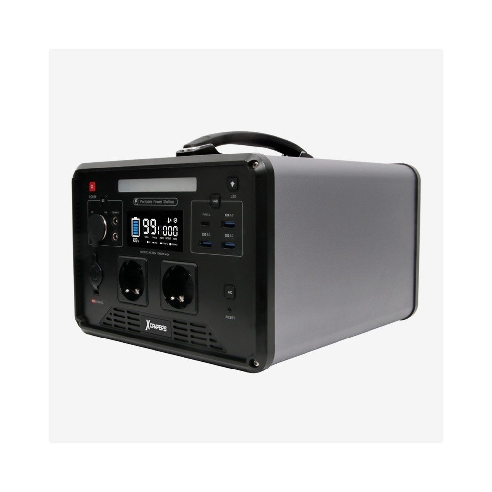 엑스캠퍼스 파워맥스 1280Wh 1000W 220V 차박 낚시 캠핑용 인산철 파워뱅크 보조배터리