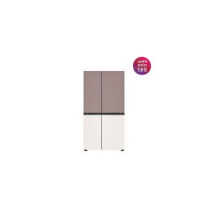 [LG전자] DIOS(디오스) 오브제컬렉션 2도어 양문형 냉장고 832L 베이직 메탈 [클레이핑크/베이지/S834MKE10]