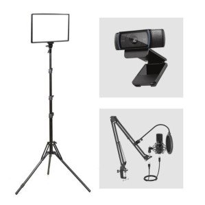 [오토케] 나는 왕초보다 PC방송세트7 큐브라이트45 LED 조명/로지텍 C920/FIFINE T590