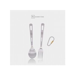 [튜맨] 글로스 티타늄 포크스푼세트 > 캠핑/레저
